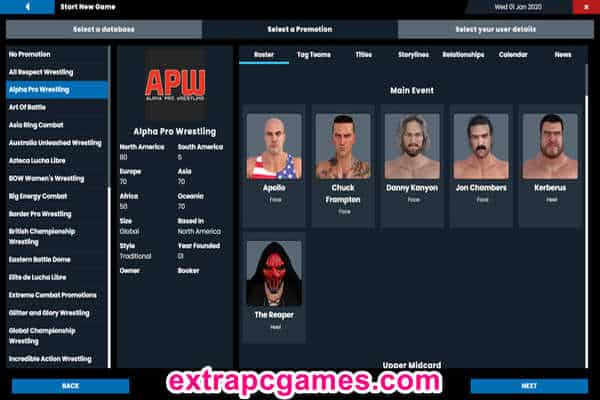 Pro Wrestling Sim PC Game Download