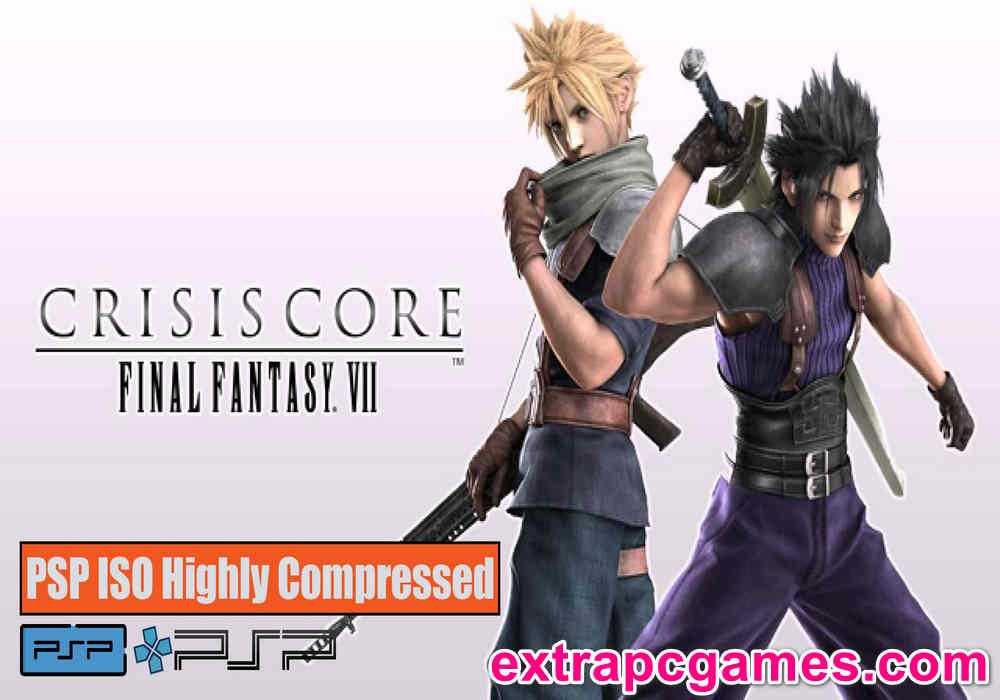 Crisis Core Final Fantasy VII PSP and PC ISO Game Highly Compressed