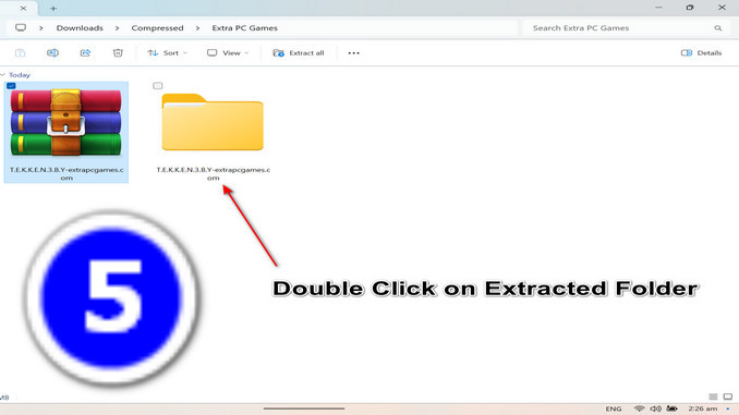 Step 5 Double Click on Extracted Folder